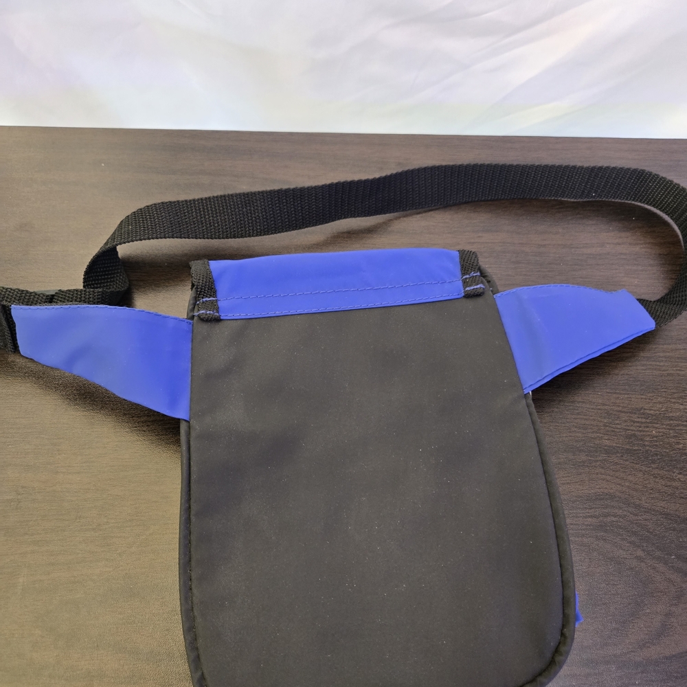 Blue and Black Men's Crossbody Bag - Picture 3 of 12